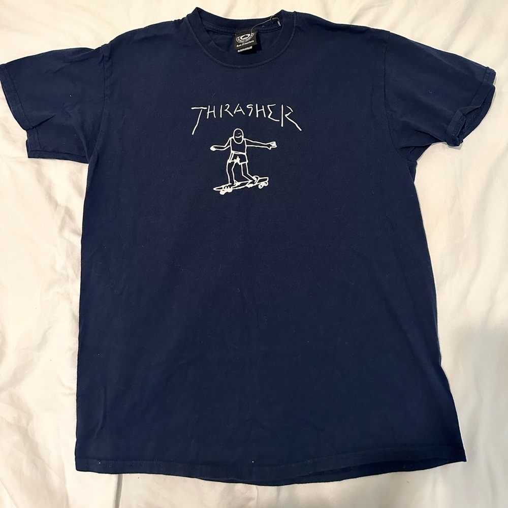 Navy Blue Thrasher Tee